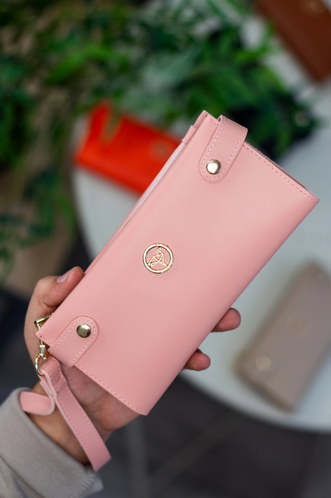 Portofol për gra, Zoozie Bags, ngjyrë pluhur, Tiran