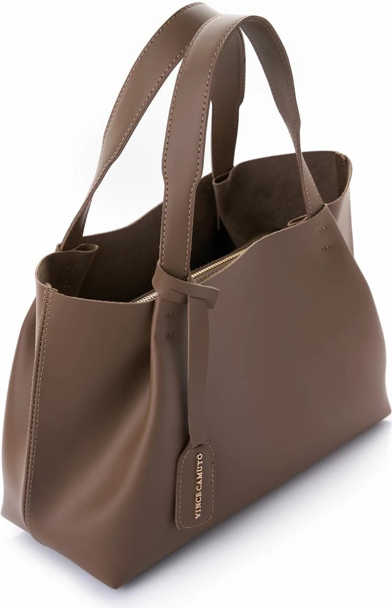 Çantë tote Vince Camuto, Monza, ngjyrë mink e errët