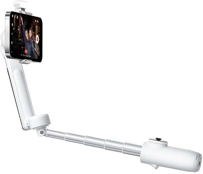 Stabilizues për celular, Insta360 Flow Creator Kit, 3-aks me AI tracking, bateri 2900mAh deri 12h, selfie stick 215mm dhe tripod i integruar, i bardhë