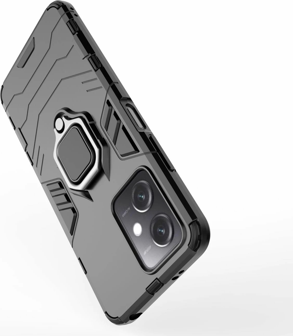 Mbështjellës Hurtel Ring Armor për Xiaomi Redmi Note 12 5G / Poco X5 5G, i zi