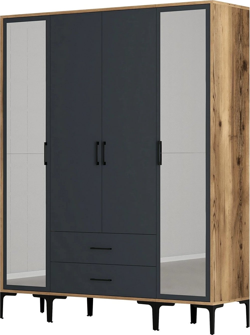 Dollap Hanah Home, Kumsal RTR, ngjyrë arre dhe antracit