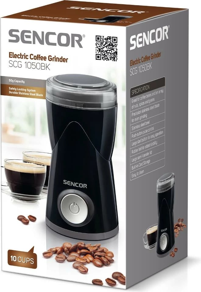 Mulli elektrik për kafe Sencor SCG 1050BK, i zi