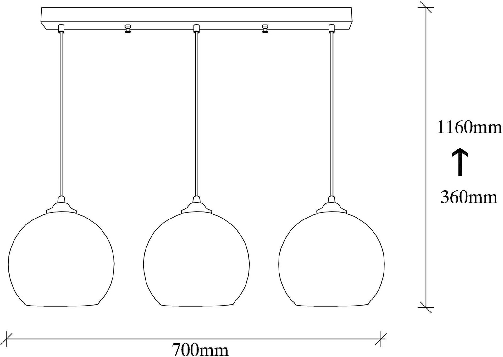 Llambë tavani industriale Opviq, Camini - MR - 872, e zezë dhe mjaltë Llambë tavani industriale Opviq, Camini - MR - 872, e zezë dhe mjaltë