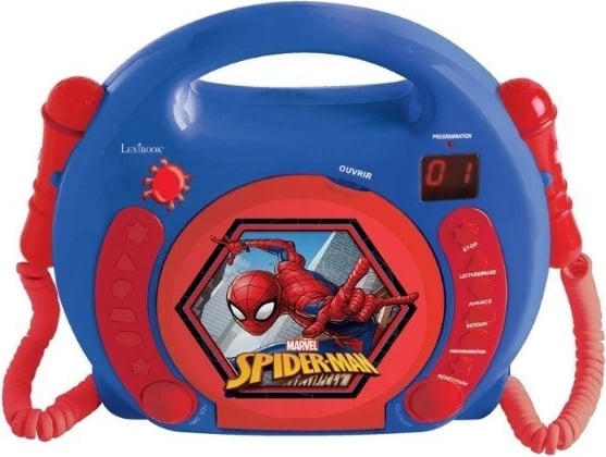 CD player Lexibook RCDK100SP Spiderman, Kuq dhe Blu