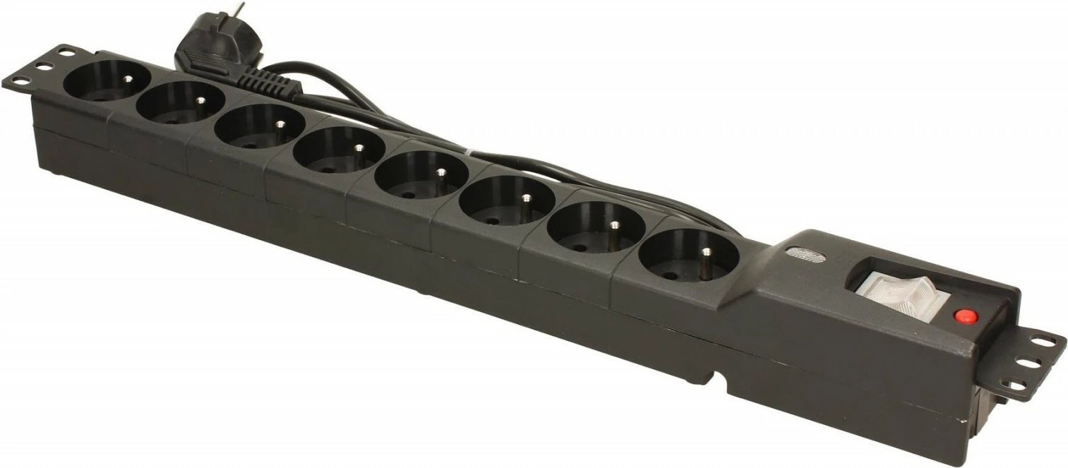 Kasë Lestar LXARM 810, 8 prizë, 1.5m, e zezë