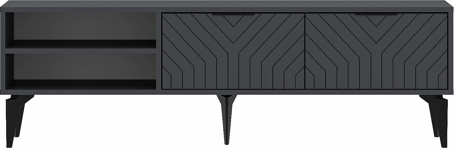Komodë TV Regina, ngjyrë antracit, Skye Decor