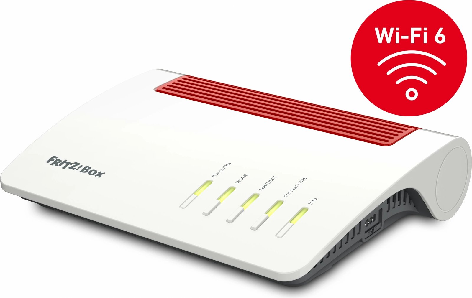 Router tavoline AVM FRITZ!Box 7590 AX, Wi-Fi 6 (802.11ax), Dual-band (2.4 GHz / 5 GHz), Bardhë