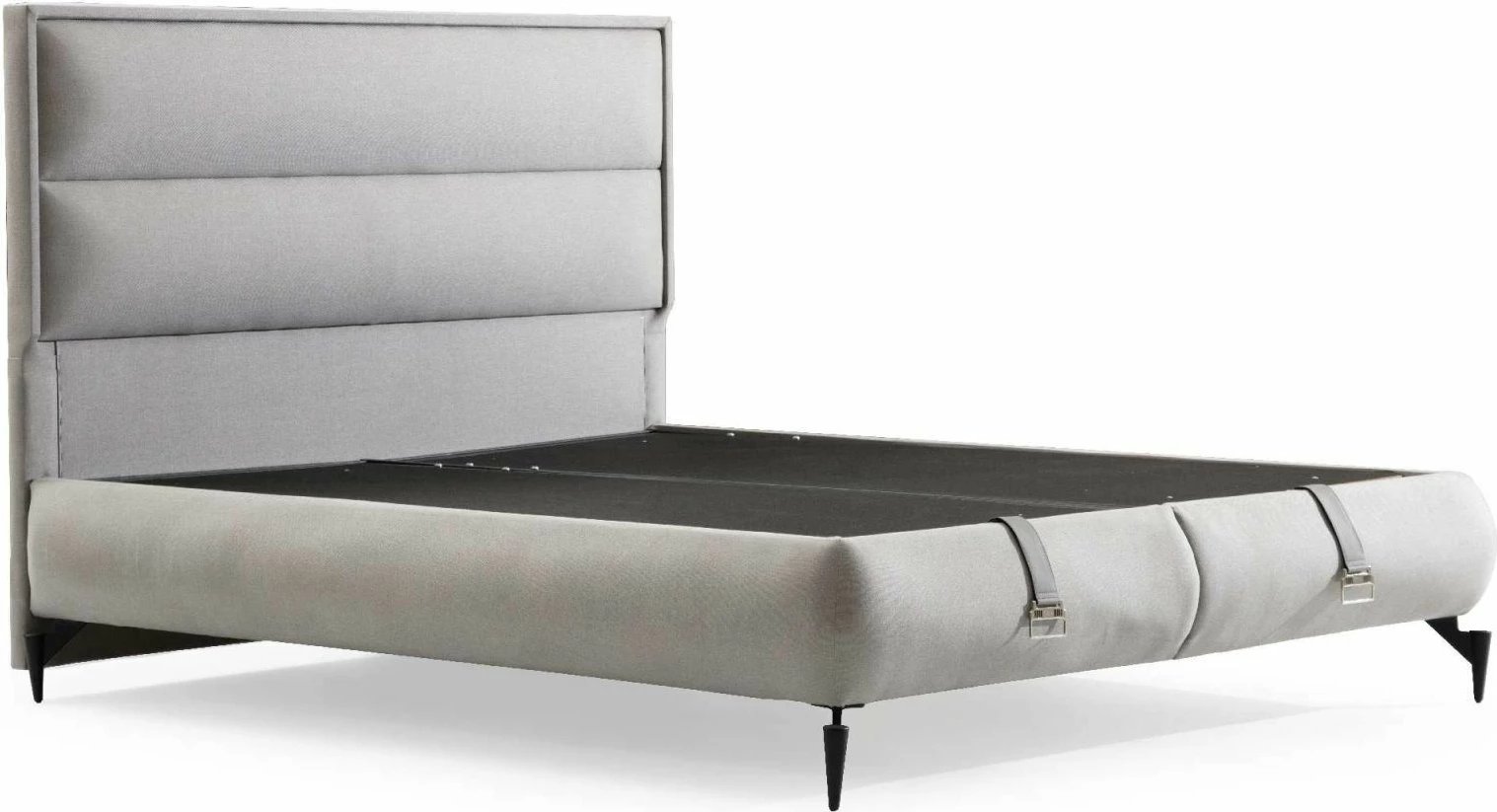 Baze dhe shpinore krevati dopio, ngjyrë gri, Skye Decor, 140x200cm