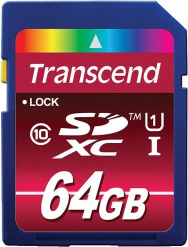 Kartelë SDXC Transcend 64GB, Class 10, UHS-I, 90MB/s