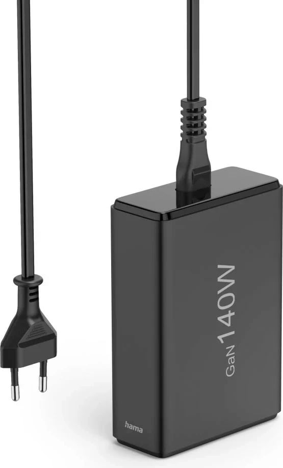 Adapter Hama GaN 140W PD/QC 3x USB-C, 2x USB-A, i zi