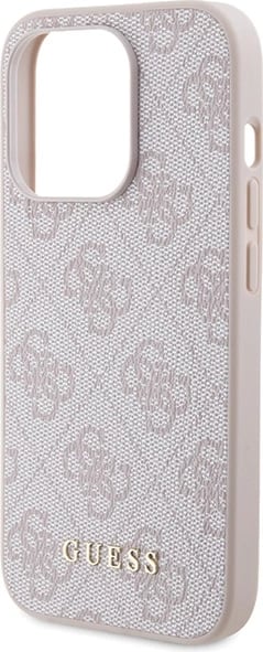 Mbështjellës Guess 4G Metal Gold Logo për iPhone 15 Pro, Rozë Mbështjellës Guess 4G Metal Gold Logo për iPhone 15 Pro, Rozë