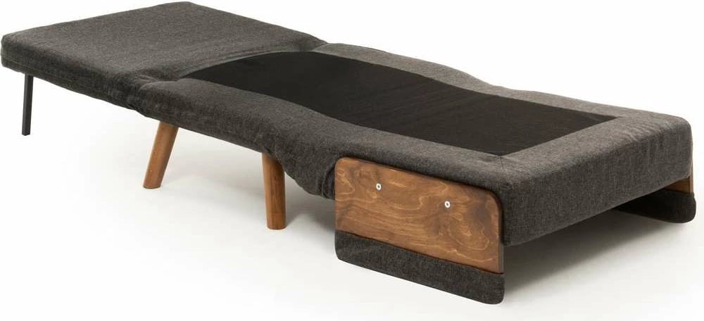 Krevat-karrige një vendësh Atelier del Sofa, Cosmo Single, gri e errët