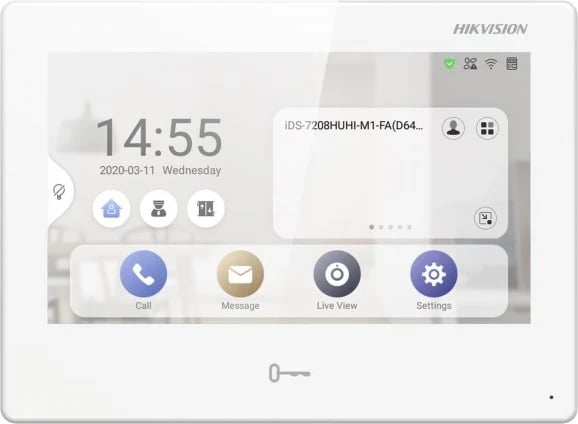 Monitor interkomi Hikvision DS-KH9310-WTE1(B), i bardhë