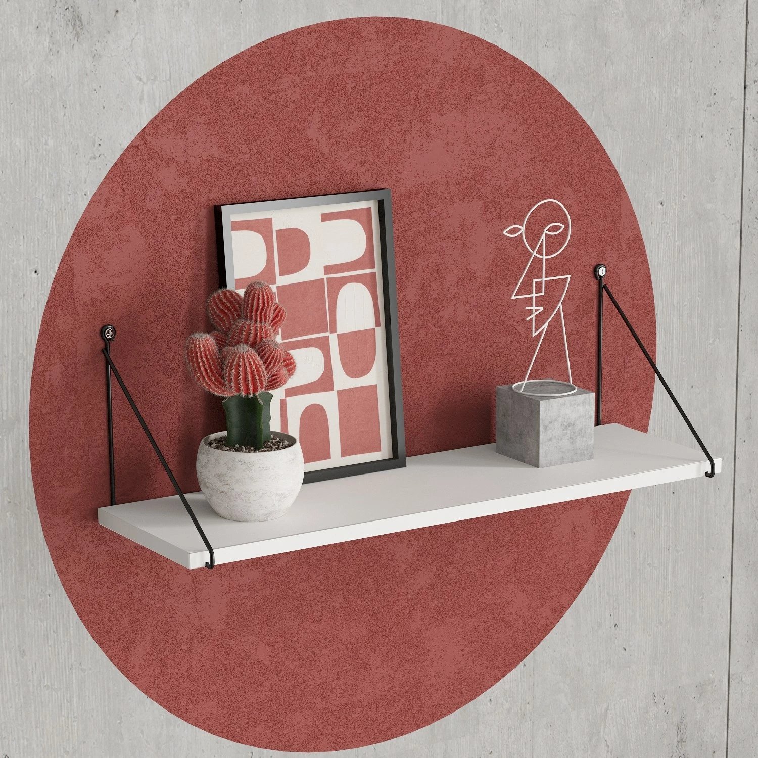 Raft muri Armoni, i bardhë, Hanah Home