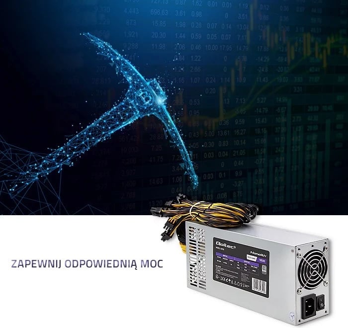 Furnizues i Energjisë Qoltec 50350, 1850W PCI-E, 80 Plus Platinum për Gaming Miner, Gri Furnizues i Energjisë Qoltec 50350, 1850W PCI-E, 80 Plus Platinum për Gaming Miner, Gri