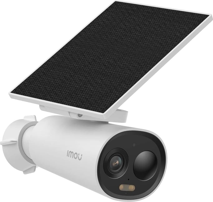 Kamerë sigurie e jashtme IMOU Cell 3C AIO, 5MP, me panel diellor të integruar, e bardhë