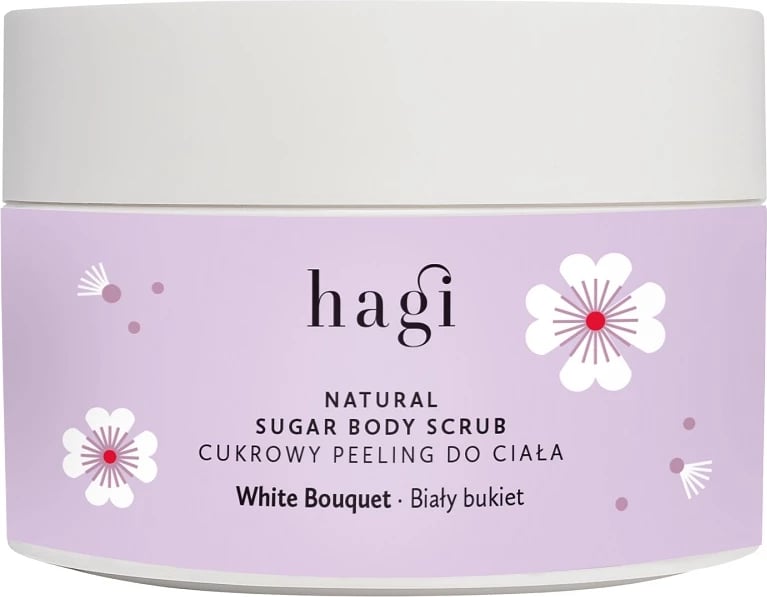 Scrub trupi Hagi White Bouquet për femra, 200g