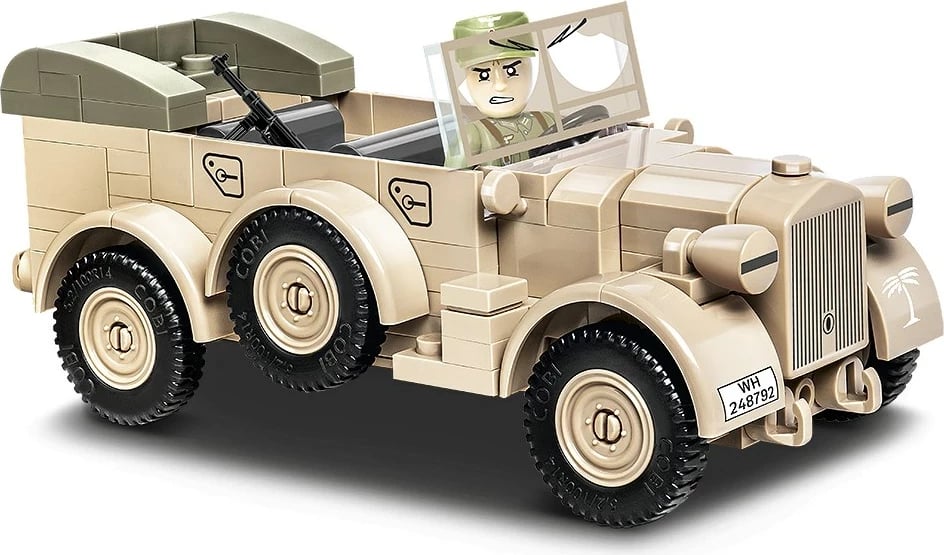 Set blloqe ndërtimi COBI 1937 Horch 901 kfz.15, 178 pjesë, me minifigurë, shumëngjyrësh
