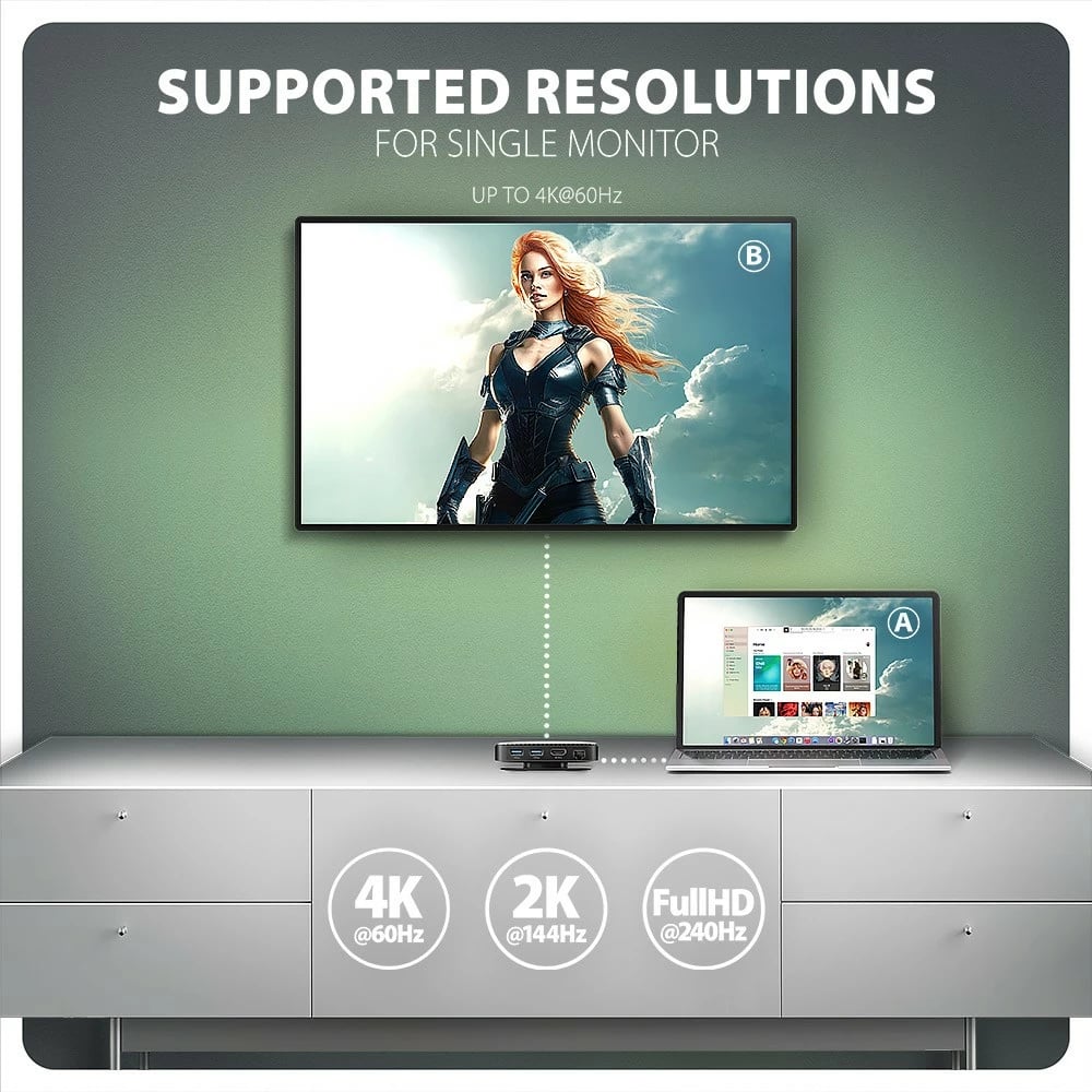 Hub multiport AXAGON HMC-UFO, 9-në-1, 10Gbps, 2x USB-A, HDMI 4K/60Hz, M.2 NVMe/SATA, audio, PD 100W, SD/microSD, GLAN, kabllo USB-C 65cm, zi/argjendtë