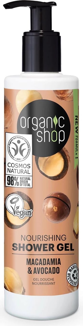 Xhel dushi uniseks Organic Shop Macadamia & Avocado 280ml