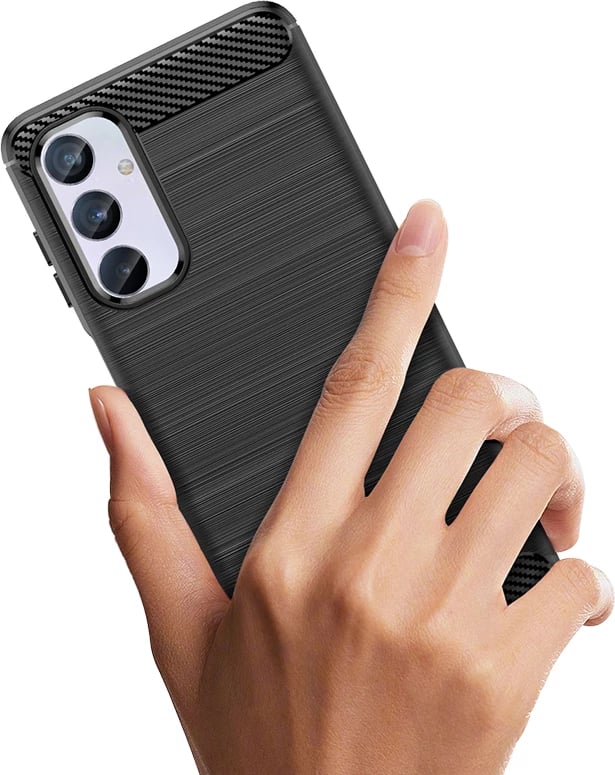 Mbështjellës Hurtel Carbon Case për Samsung Galaxy M54, i zi Mbështjellës Hurtel Carbon Case për Samsung Galaxy M54, i zi