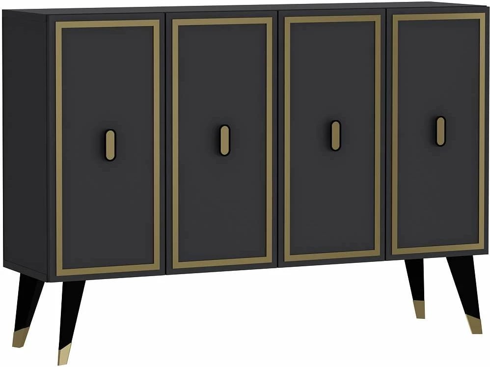 Konsol Skye Decor, anthracite, e zezë, ari, 8173KM-32