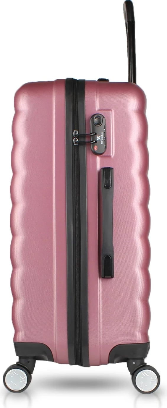 Set valixhesh (2 copë), ngjyrë rozë e artë, Zoozie Bags, 6490