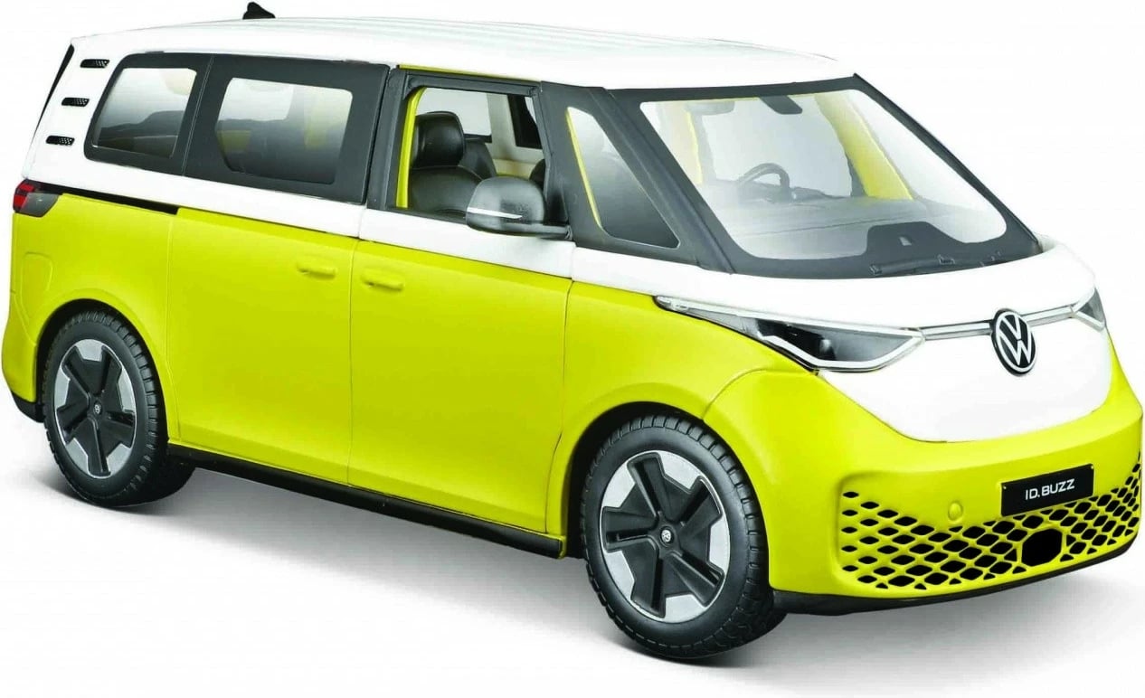 Model metalik makine Maisto Volkswagen ID. Buzz 2023, 1:24, e verdhë