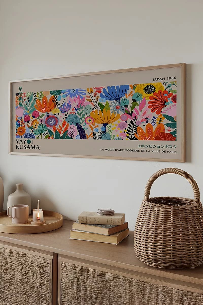 Pikturë dekorative me kornizë, Wallity, Artsmdfyty1-3370, shumëngjyrëshe, 33x70cm