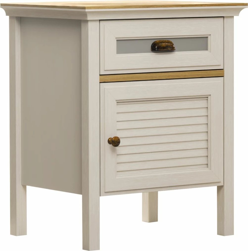 Komodinë nate Skye Decor, FRN-21015, krem, lis, gri