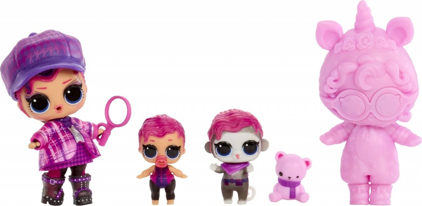 kukulla surprizë, L.O.L. Surprise, Eye Spy Series Ultimate Unboxing 542698-EUC, 40+ surpriza, turkuaz/rozë, set