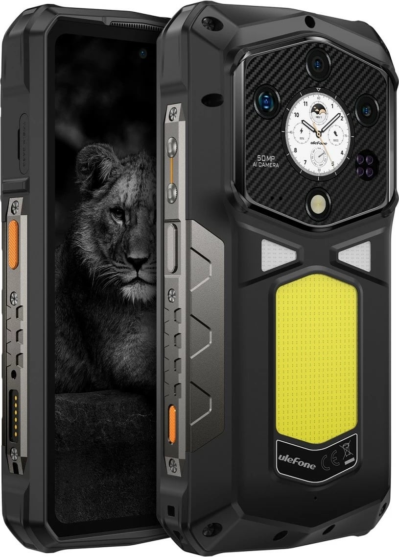 Celular Ulefone Armor 29 Pro 5G, 16GB/512GB, ekran 6.67" AMOLED 120Hz, bateri 21200 mAh, IP68/IP69K MIL-STD-810H, Android 15, e zezë