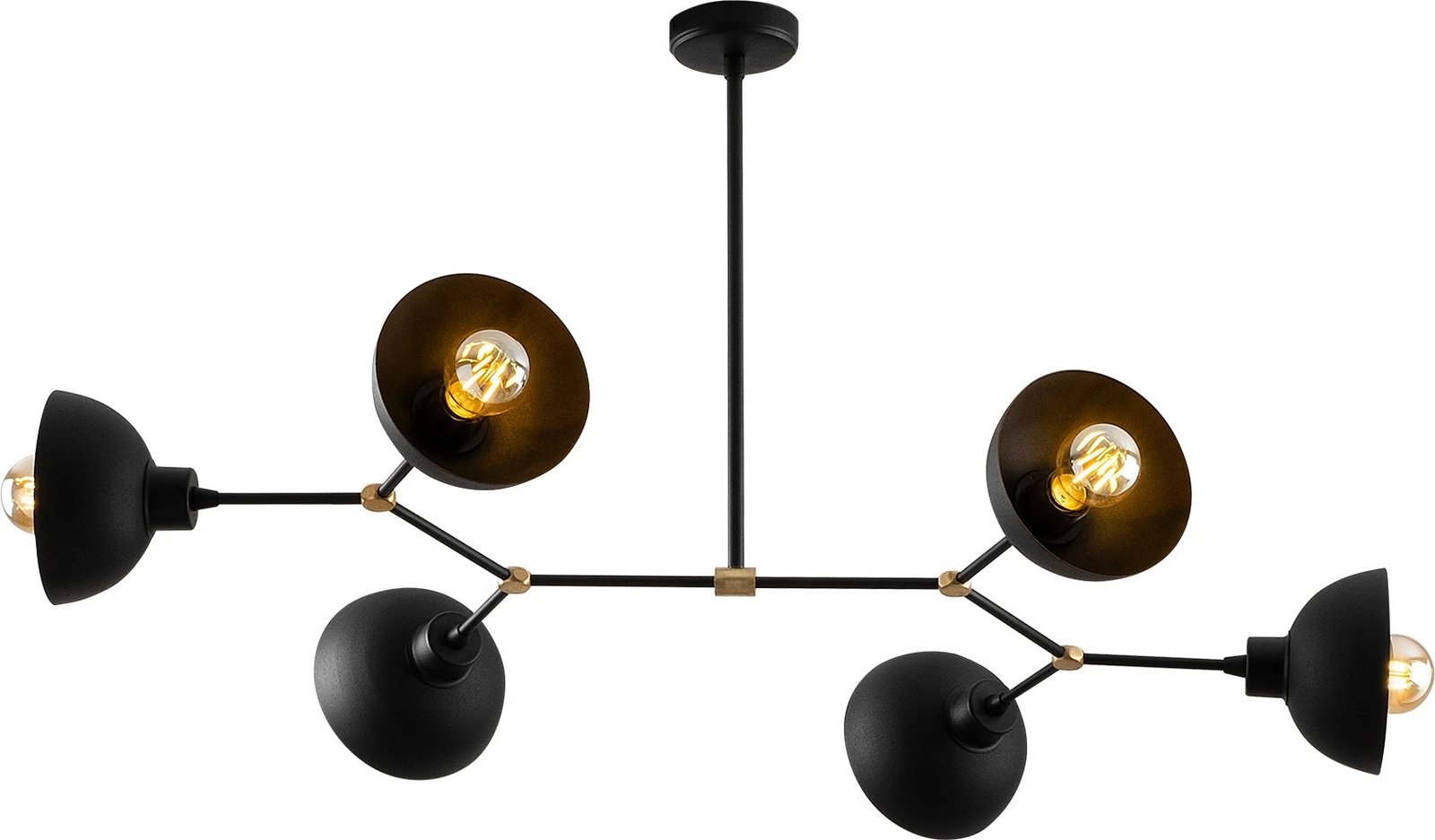 Llambë tavani industriale, ngjyrë e zezë, Dram - 1101