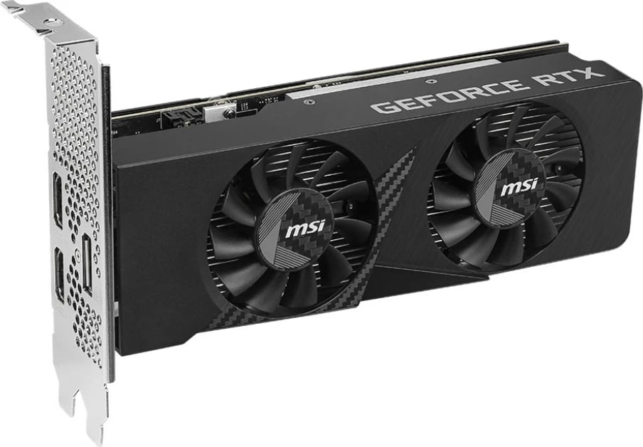 Kartelë grafike MSI GeForce RTX 3050 LP E 6G OC, 6 GB GDDR6, e zezë
