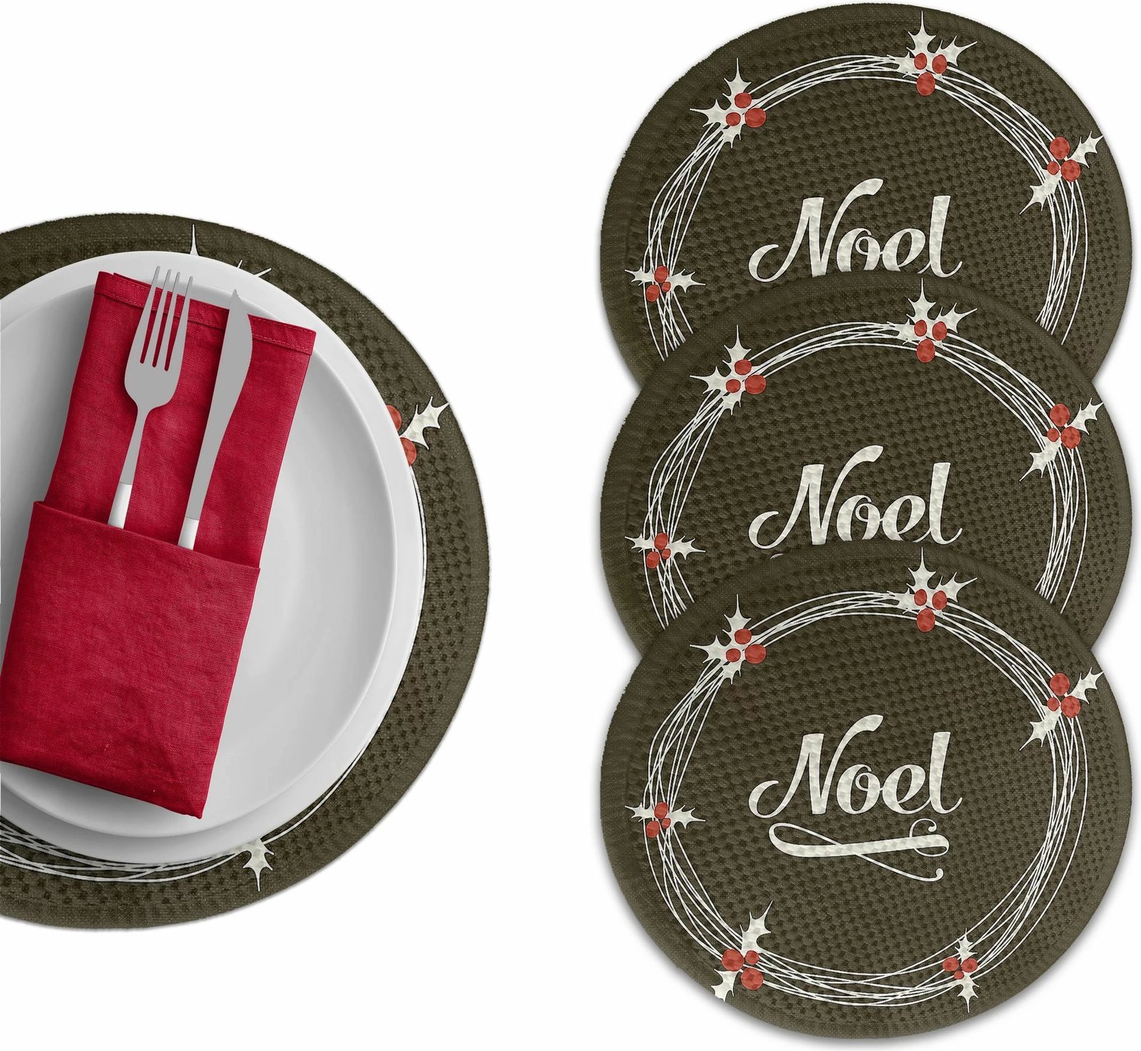 Set nënshtrues tavoline Hermia Concept, shumëngjyrësh, 2290Supla, 4 copë