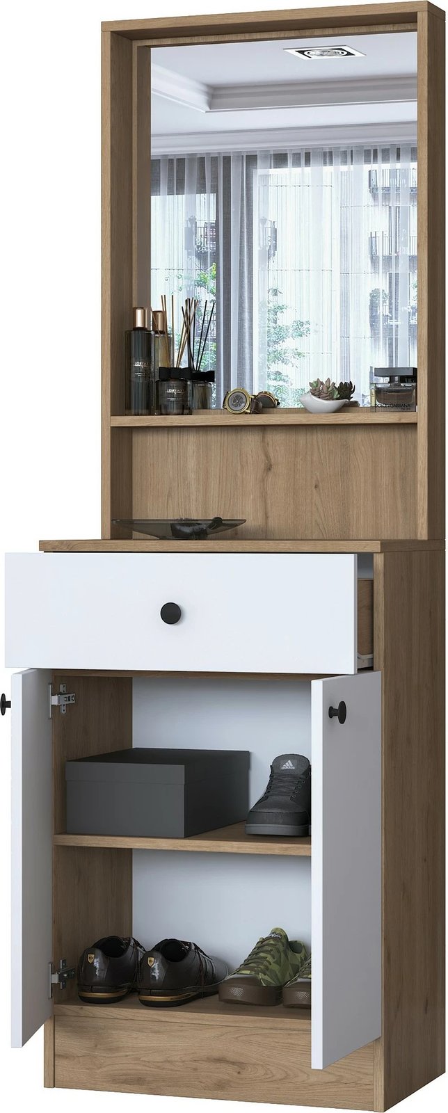 Stendë korridori Skye Decor, ngjyrë arre dhe e bardhë, P6 - 3294