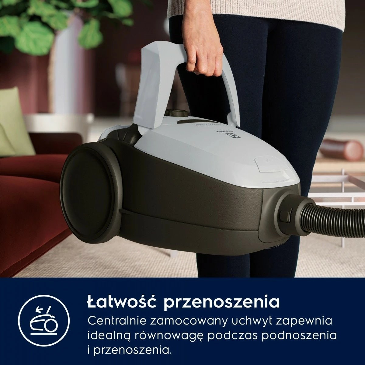 Fshesë me korrent me qese, Electrolux Pure D8 PD82-4MG SILENCE, 600W, 3.5L, HEPA, rreze 12 m, 57 dB, gri, me aksesorë
