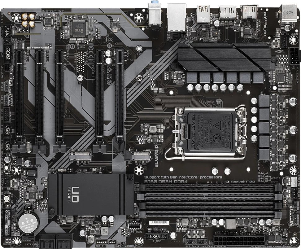 Pllakë amë Gigabyte B760 DS3H DDR4, LGA 1700 ATX
