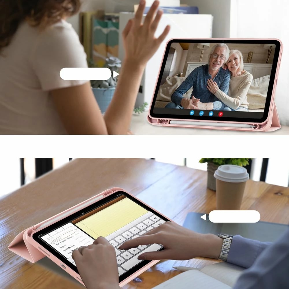 Mbështjellës Tech-Protect SC Pen për iPad 10.9" (2022), silikon, rozë e çelur
