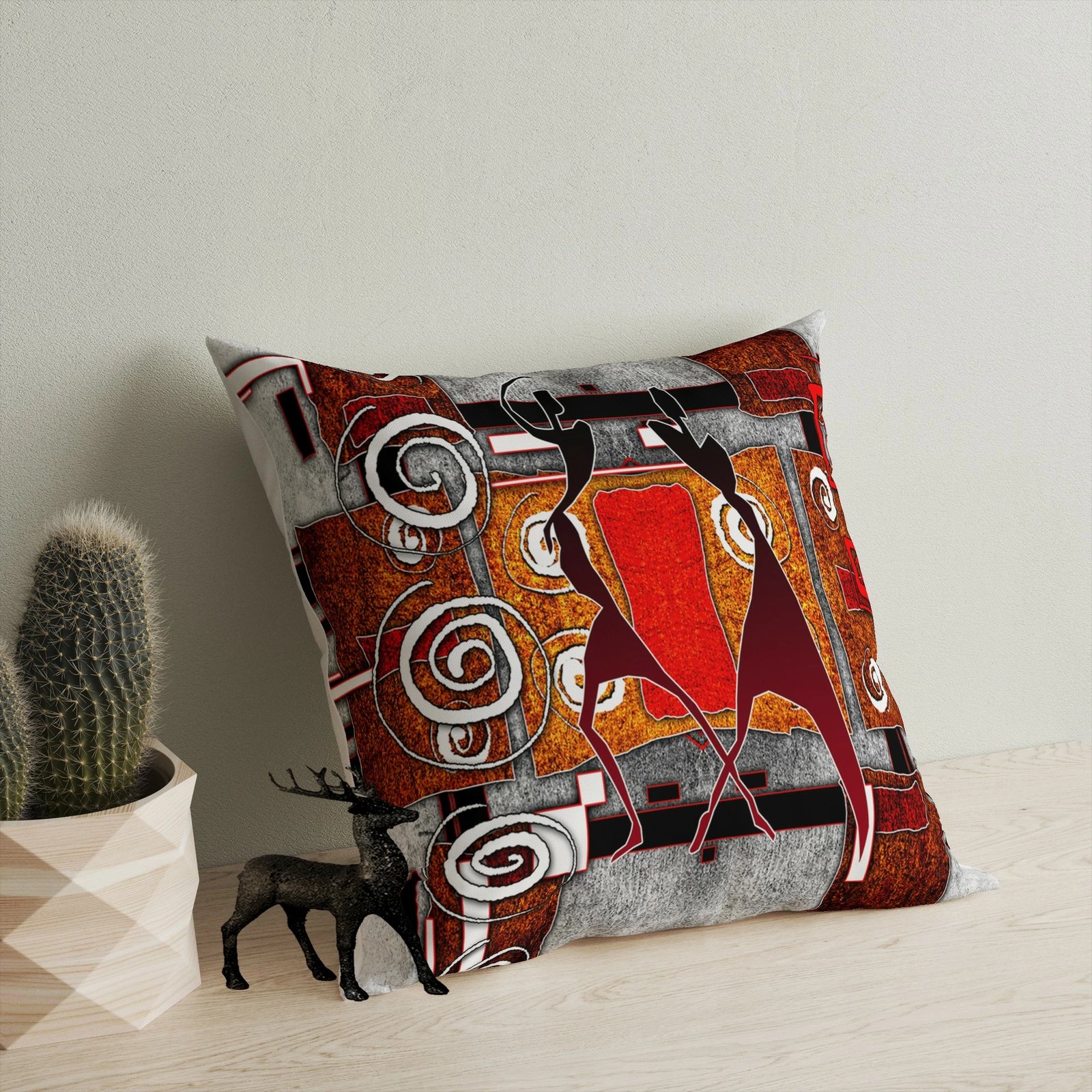 Jastëk dekorativ, shumëngjyrësh, Evila Originals, A11964, 43x43cm