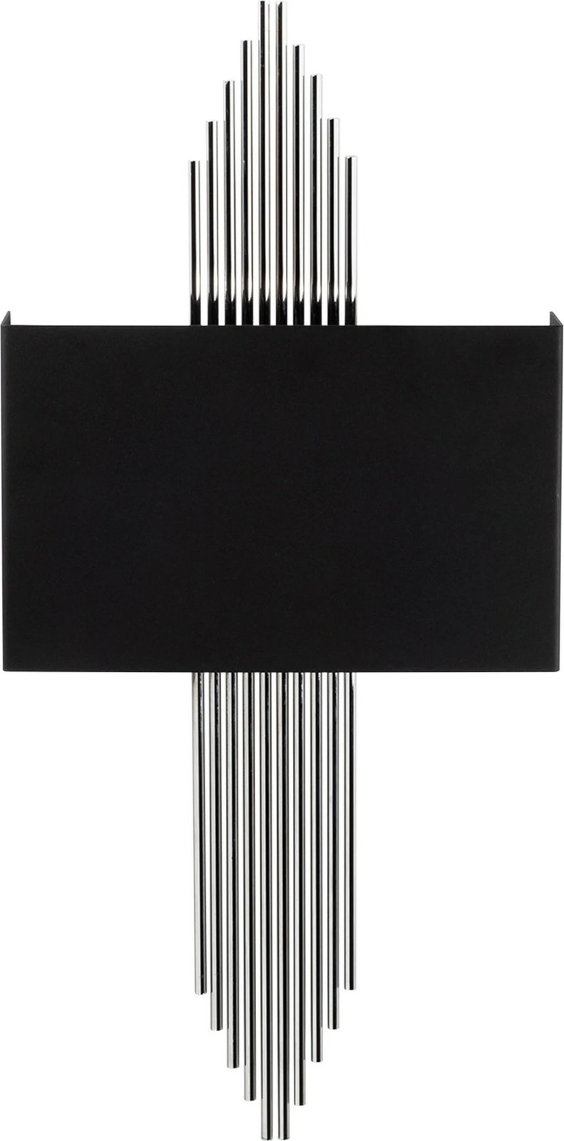 Llambë muri Opviq, 614 - A, ngjyrë e zezë dhe argjendtë, moderne