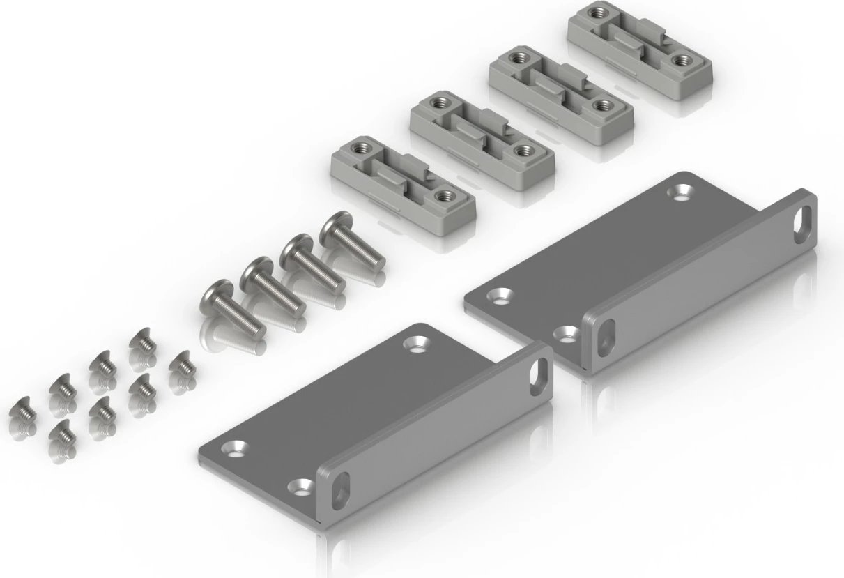 Kit montimi Ubiquiti UACC-Rack-Ear-2U, çelik i galvanizuar, 2U, gri