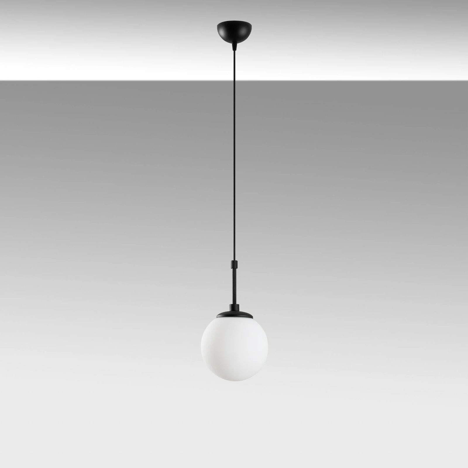 Llambë tavani Opviq, Orbital, trup metalik, e zezë, 15-14001