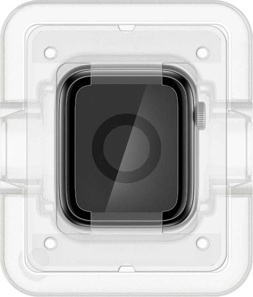 Mbrojtës ekrani Spigen ProFlex EZ Fit Hybrid Glass për Apple Watch 4/5/6/SE 44mm, 2 copë, Zi