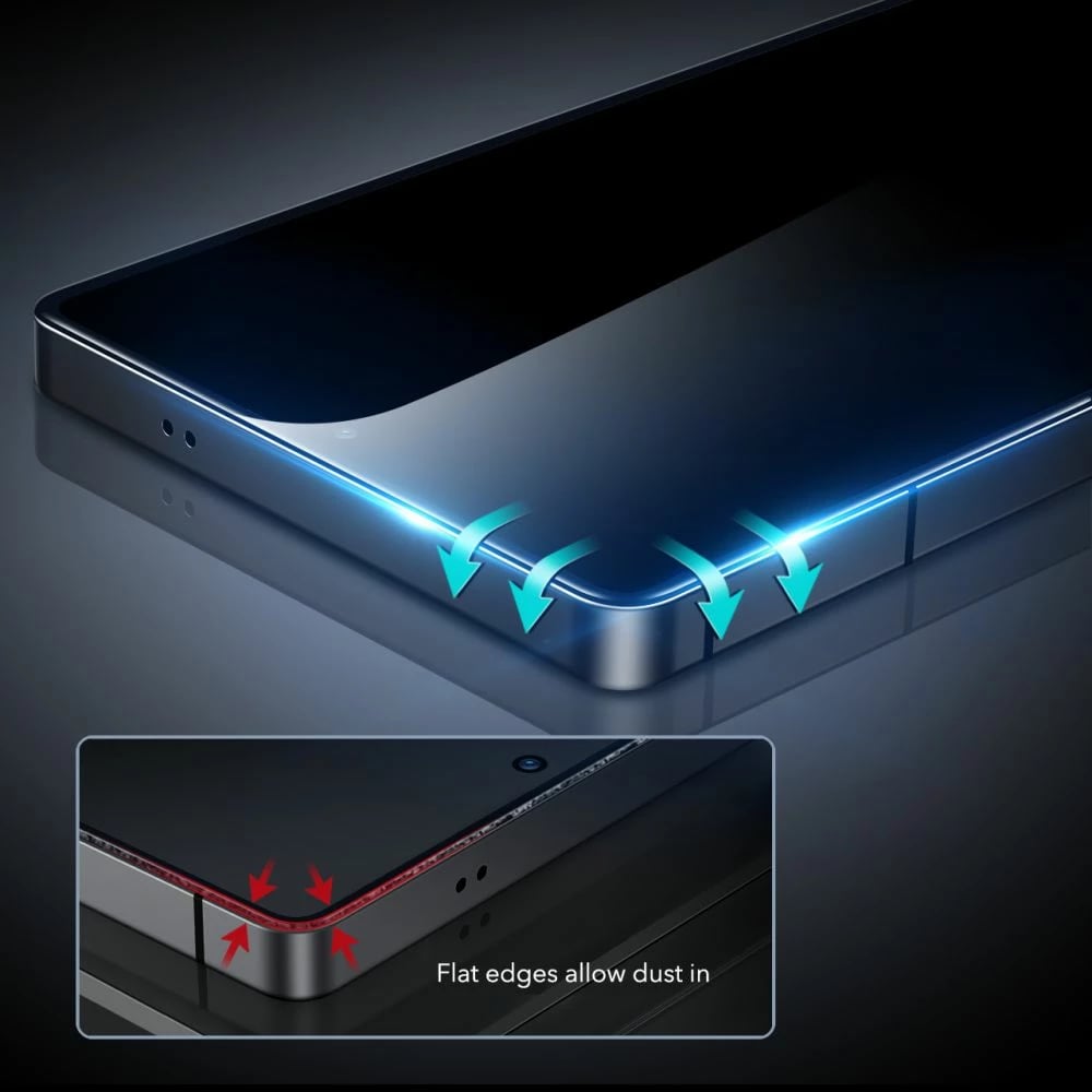 Xham privatësie i temperuar ESR për Samsung Galaxy S25 Ultra, me kornizë instalimi