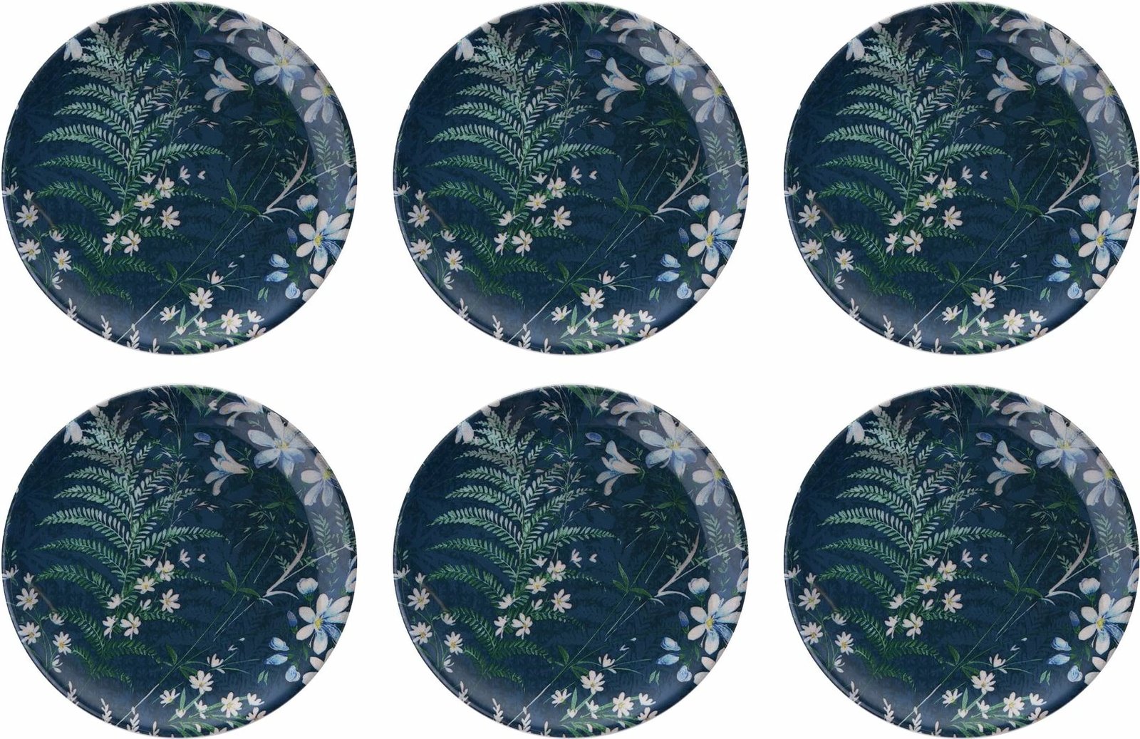 Set pjatash ëmbëlsirash (6 copë), Hermia Concept, Dark Flover