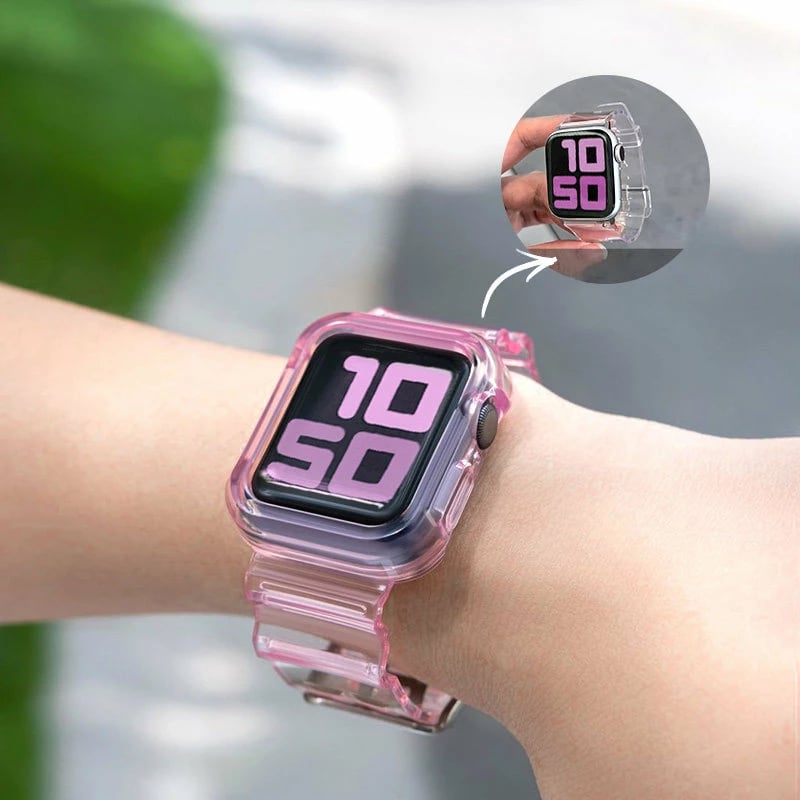 Rrip dhe mbështjellës Hurtel për Apple Watch 4/5/6/SE 40mm, TPU, e verdhë