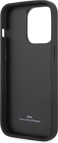 Mbështjellës BMW BMHCP14L22RFGR për iPhone 14 Pro 6.1", lëkurë, Diamond Pattern, burgundy