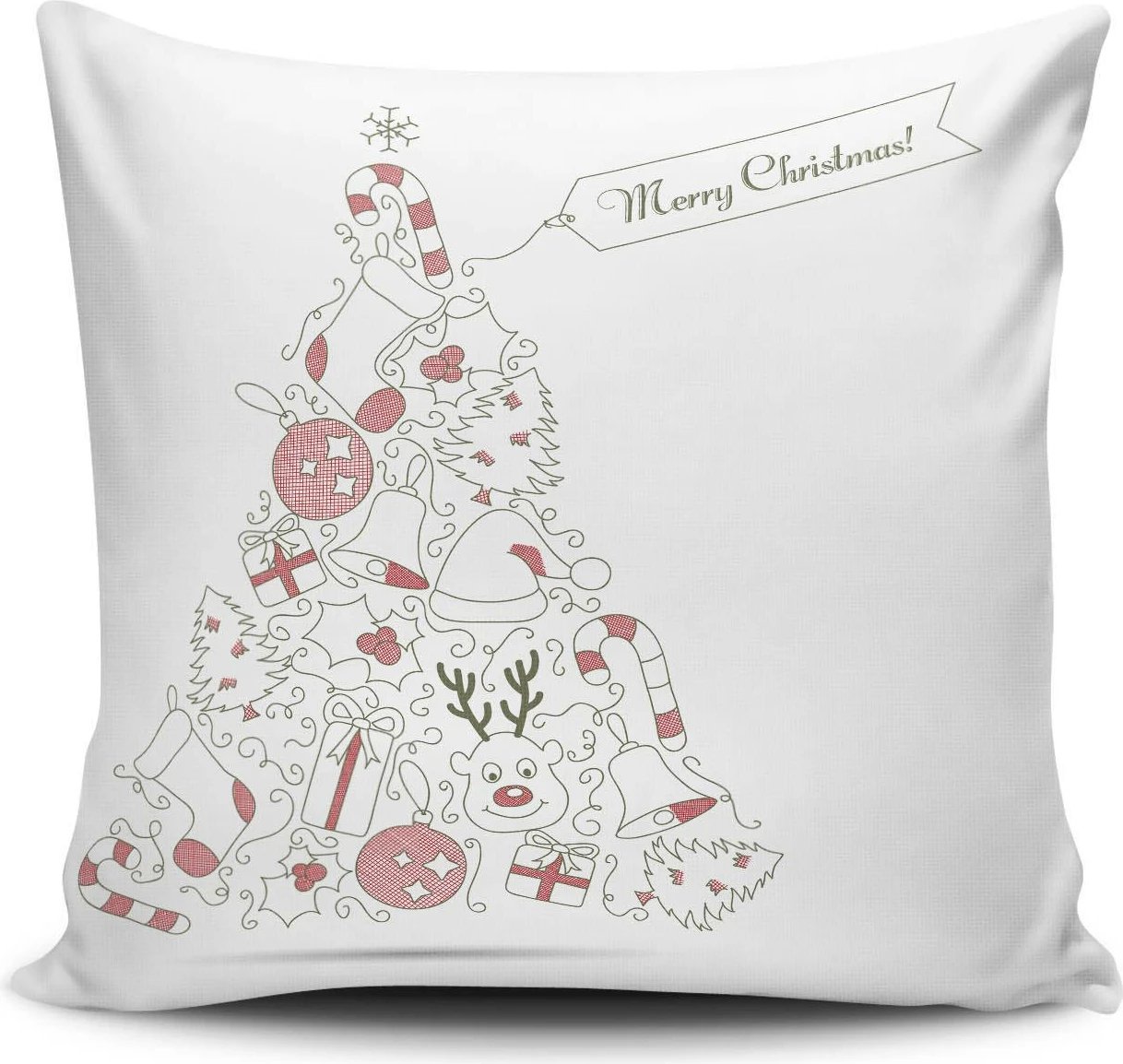 Jastëk dekorativ Aberto Design, NOELKRLNT-16, shumëngjyrësh, 43x43cm