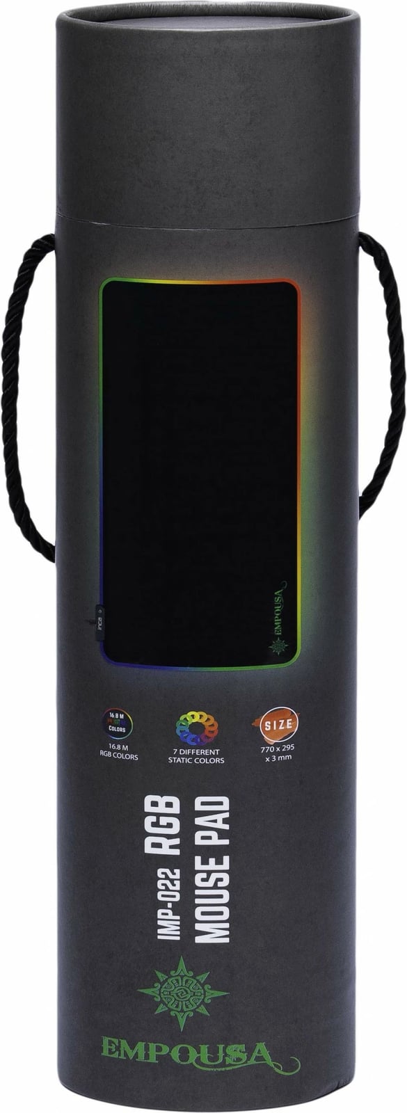 Mauspad Inca IMP-022, RGB-LED, 770x295x3mm, i zi